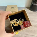 Cherry bag pendant cherry keychain handbag pendant
