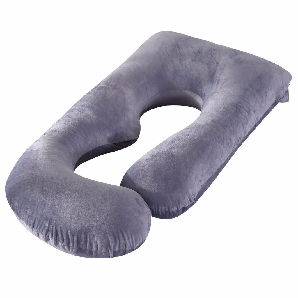 Pregnant women's detachable crystal velvet G-type side lying waist protection pillow