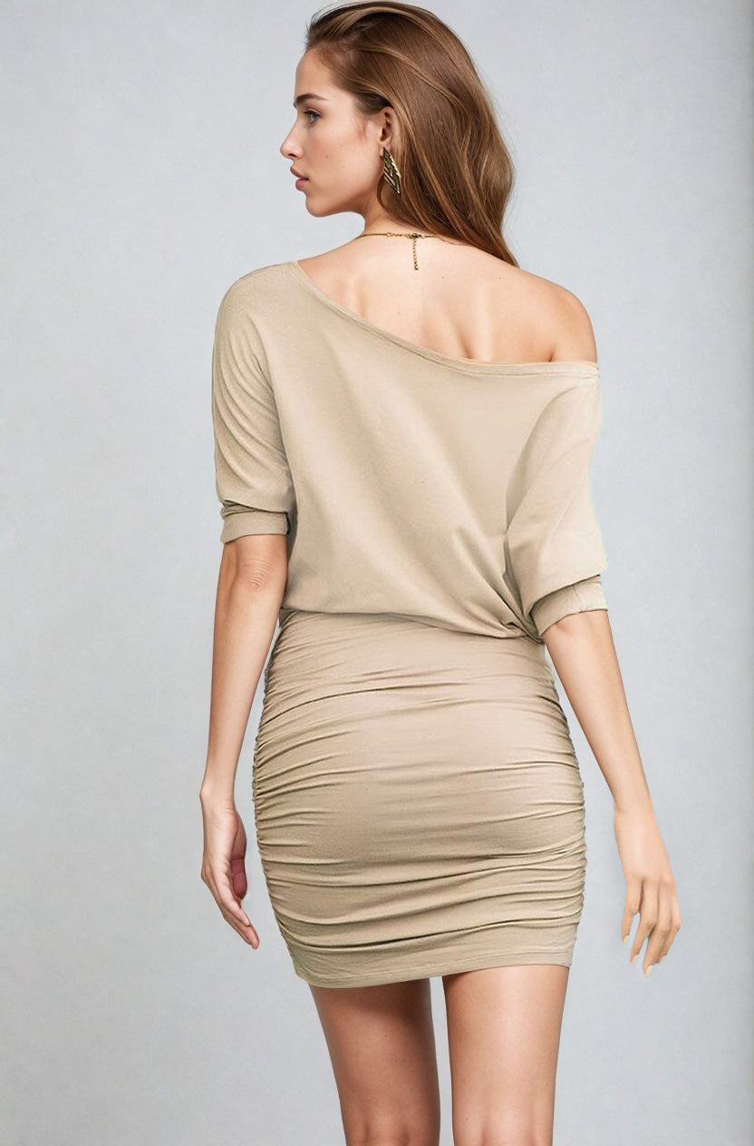 Off the Shoulder Mini Dress - Andersen Mercantile