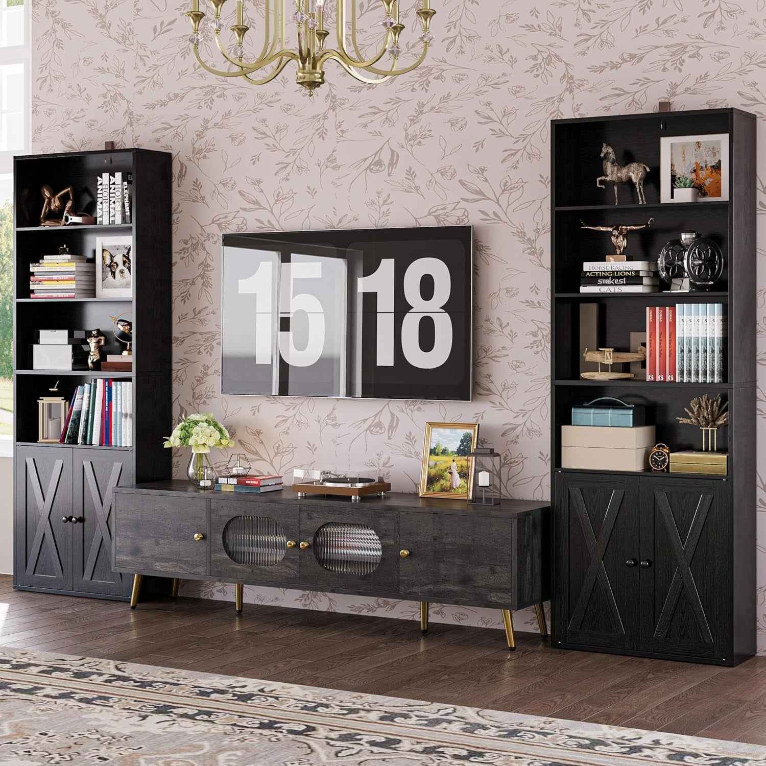 70-Inch Tall Industrial-Grade 6-Shelf Bookcases With Doors