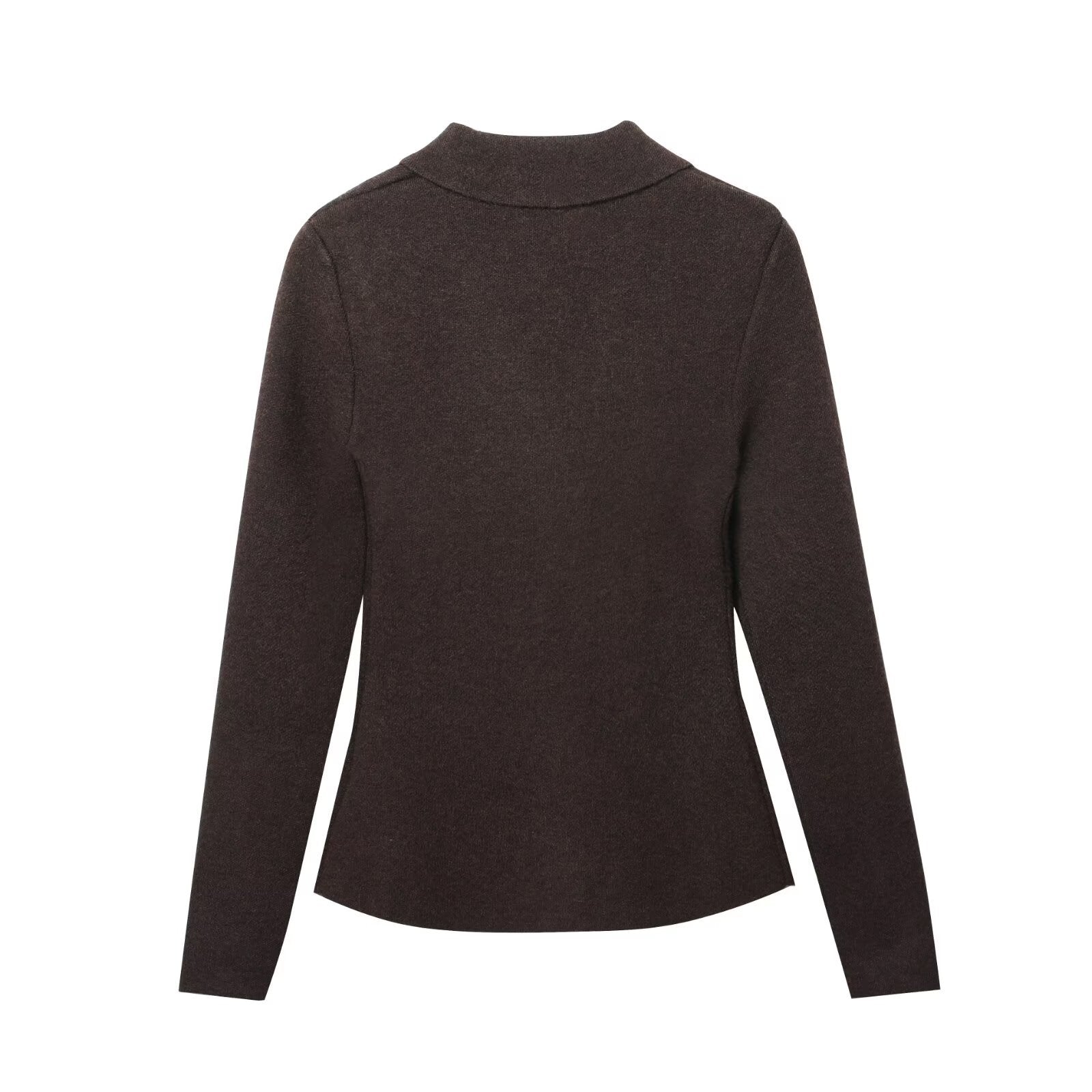 Jewelry button knit suit