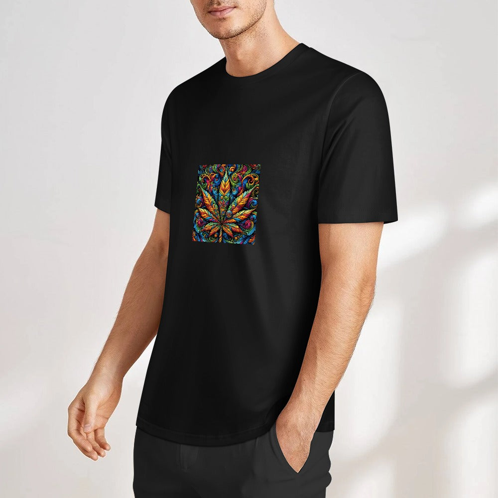 New Pure cotton short sleeved T-shirt Front print Multiple colors