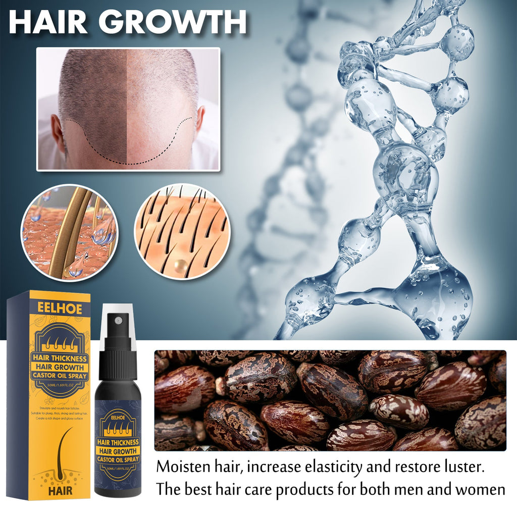 Dense Castor Oil Nutrient Solution, Hair Prevention, Moisturizing Hair Follicles Massage Repair Hair Hair