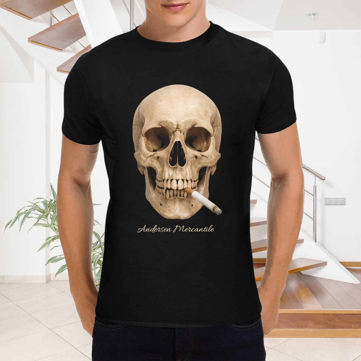 Men - Heavy Cotton T-Shirt - Front Print （Made in USA，Ships to USA Only）