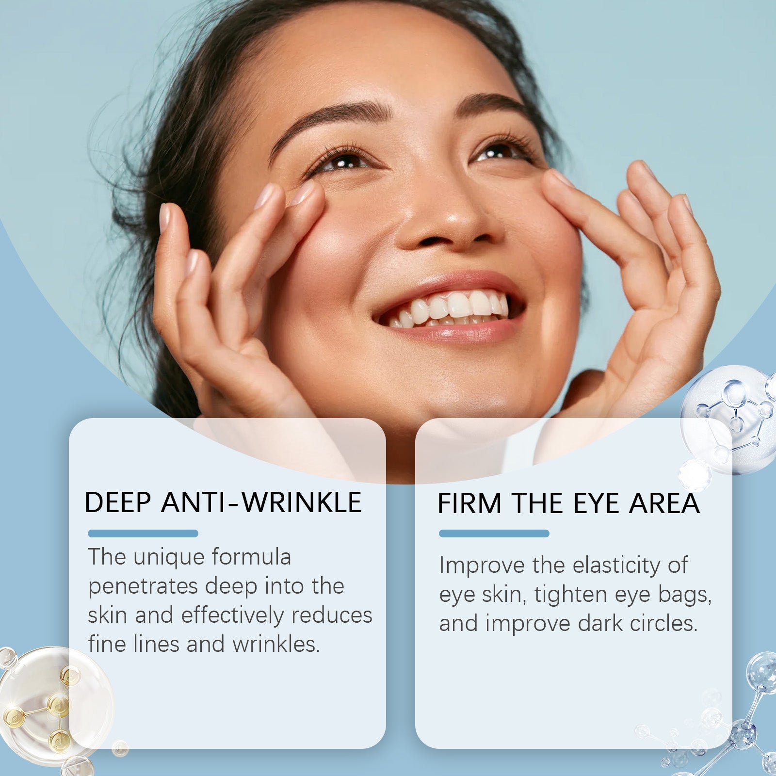 Moisturizing Eye Cream Moisturizes And Firmers The Skin Around The Eyes To Improve The Condition Of Bags Under The Eyes