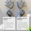Hand Model Powder Set Model Diy Hand Souvenir 3d Clone Hand Model Toy Gift