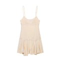 Hot girl embroidered lingerie style dress