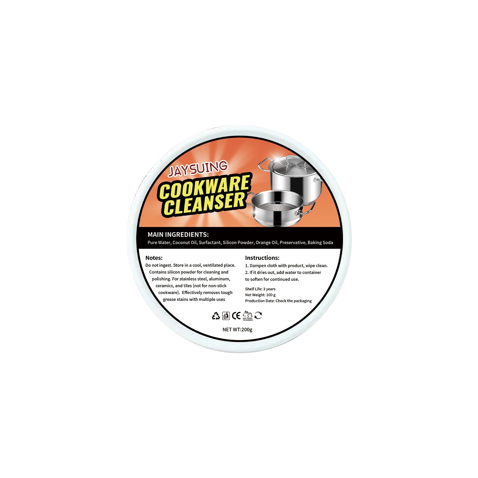 Cookware Cleaner, Kitchen Faucet To Remove Dirt And Water Stains Stainless Steel Rust Cleaning Agent