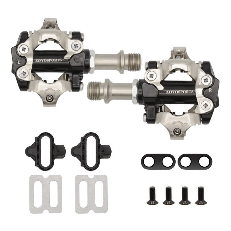 Mountain Bike Self-Locking Pedal Mountain Lightweight Aluminum Alloy Bearing Sealed Lock Pedal Riding Accessories