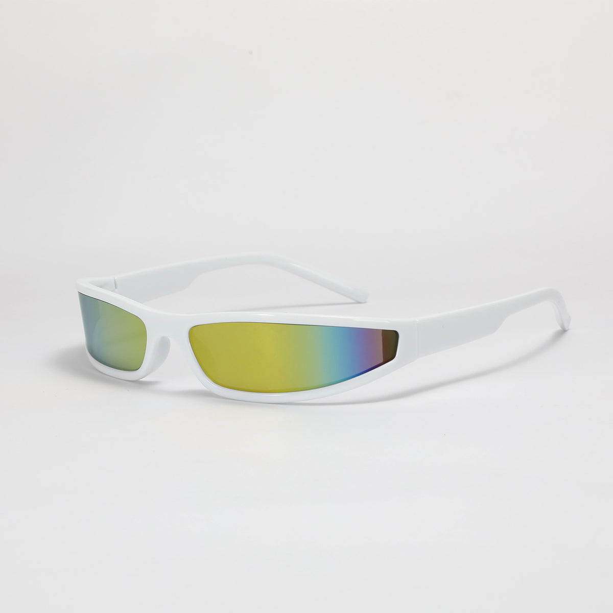 Narrow frame sunglasses for men personality trend futuristic style colorful sunglasses for women