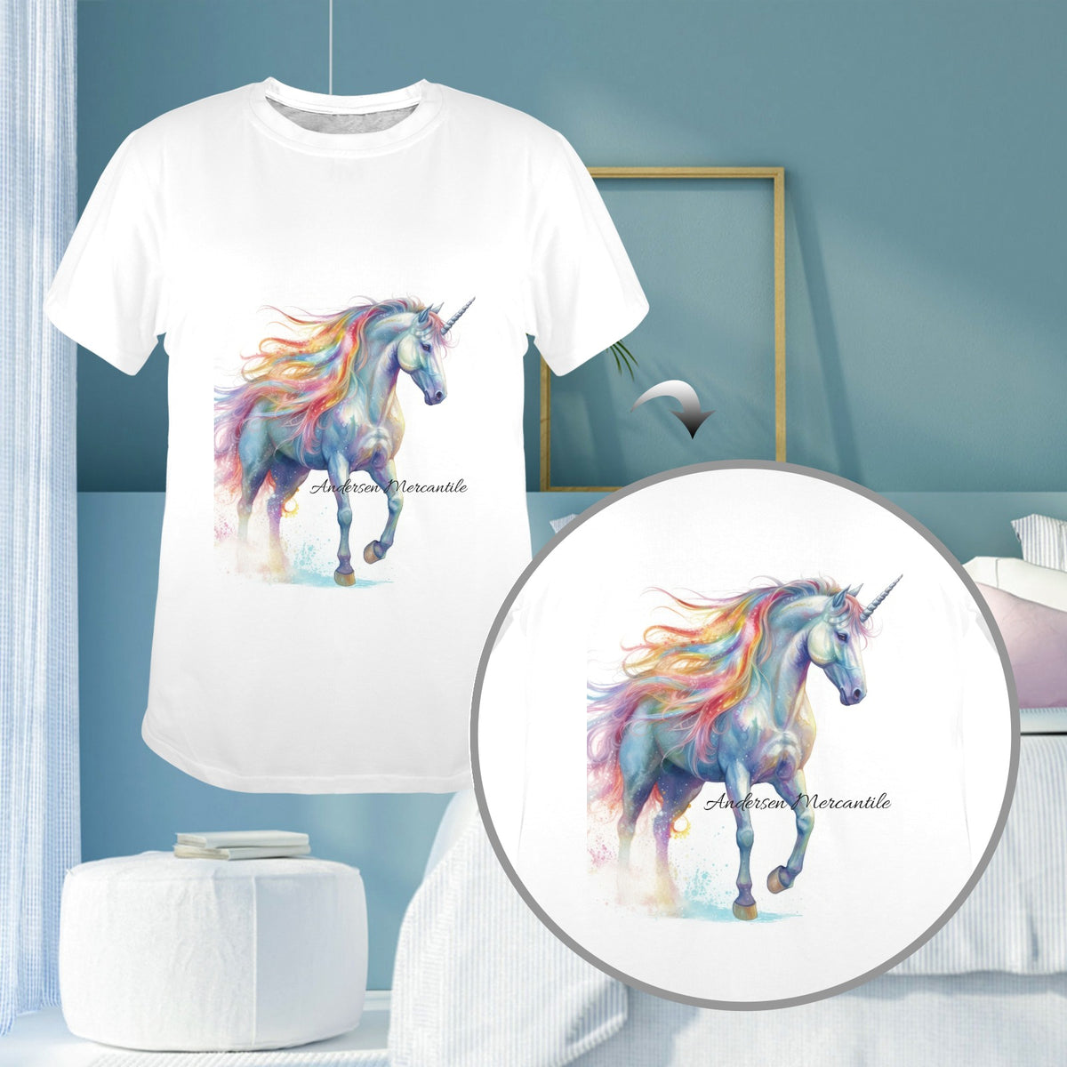 New Women's T-Shirt in USA Size Front Print （Made in USA，Ships to USA Only）