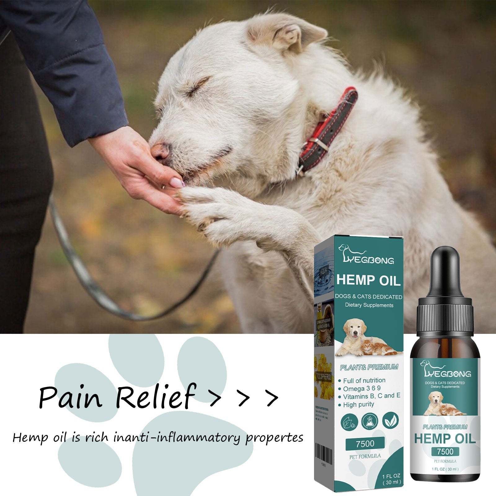 Pet Care Oil Pet Cat And Dog Body Care Topical Moisturizing Massage Repair Essential Oil