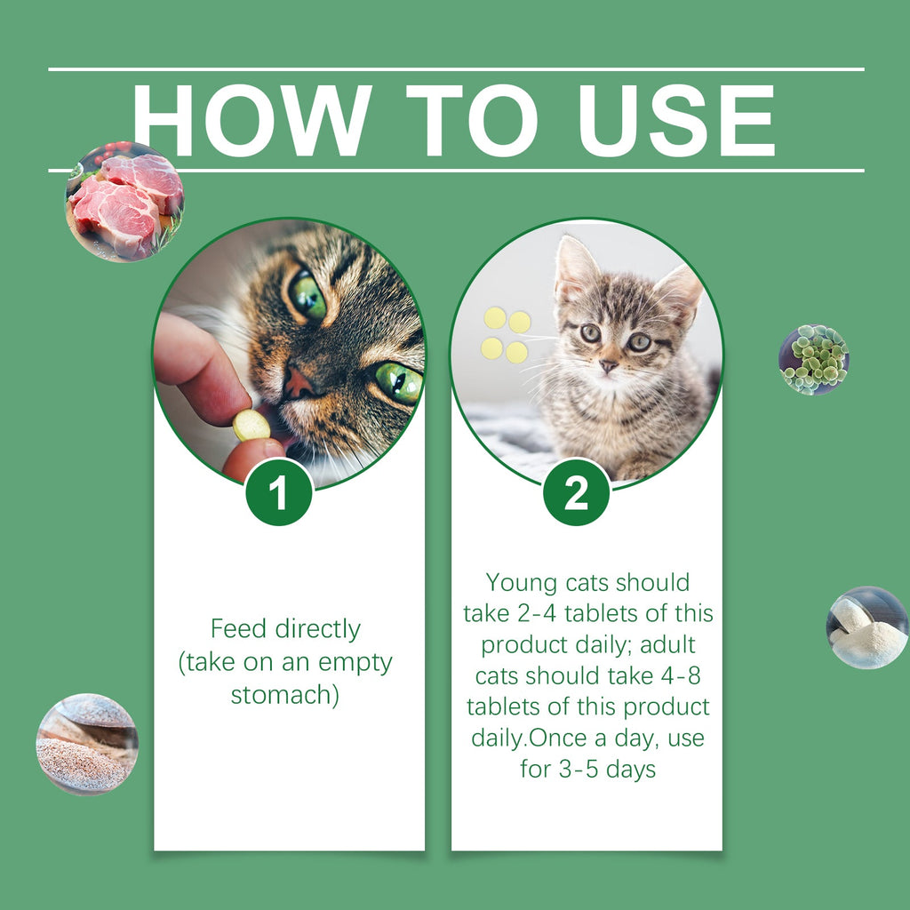 Cat Grass Tablets For Healthy Pets For Cats And Dogs To Absorb Nutrients Rich In Dietary Fiber Tablets