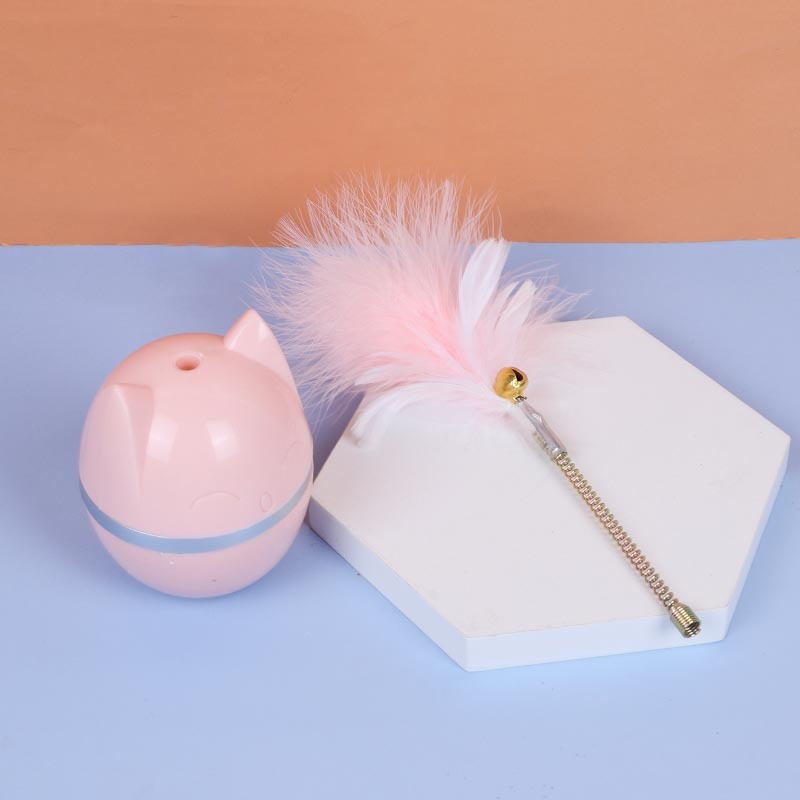 Hot selling feathers, cartoon cat eggs, tumbler toys, voice toys, cartoon cat toys