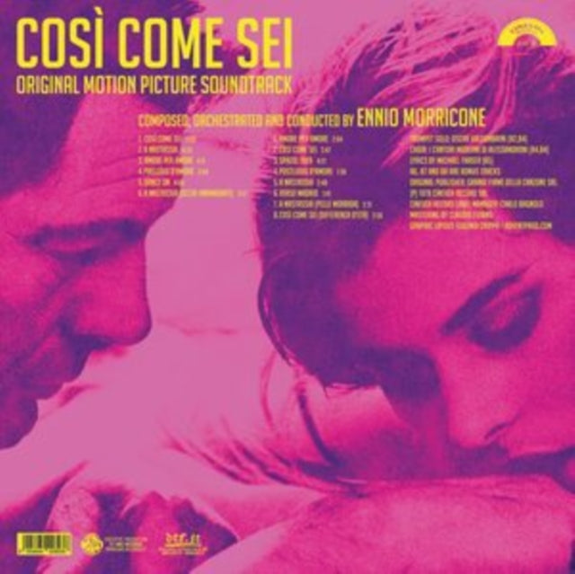 Ennio Morricone - Peur Sur La Ville (Gatefold Sleeve Designed By Eric Adrian Lee) & L’Ultimo Treno Della Notte (Yellow LP Vinyl) & Così Come Sei Ost (Limited/180G/Solid Pink LP Vinyl) & Blue-Eyed Bandit (Il Bandito Dagli Occhi Azzurri) Ost (Blue LP
