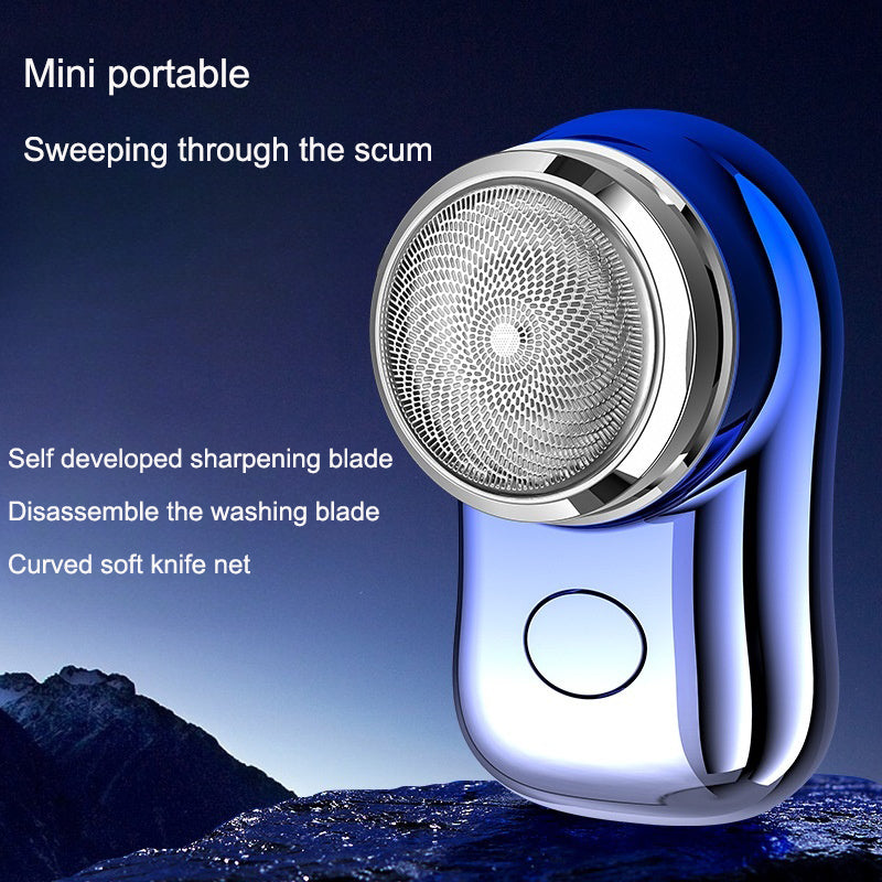 Men's Electric Shaver Mini Wash Shaver Portable Car Charging Beard Knife