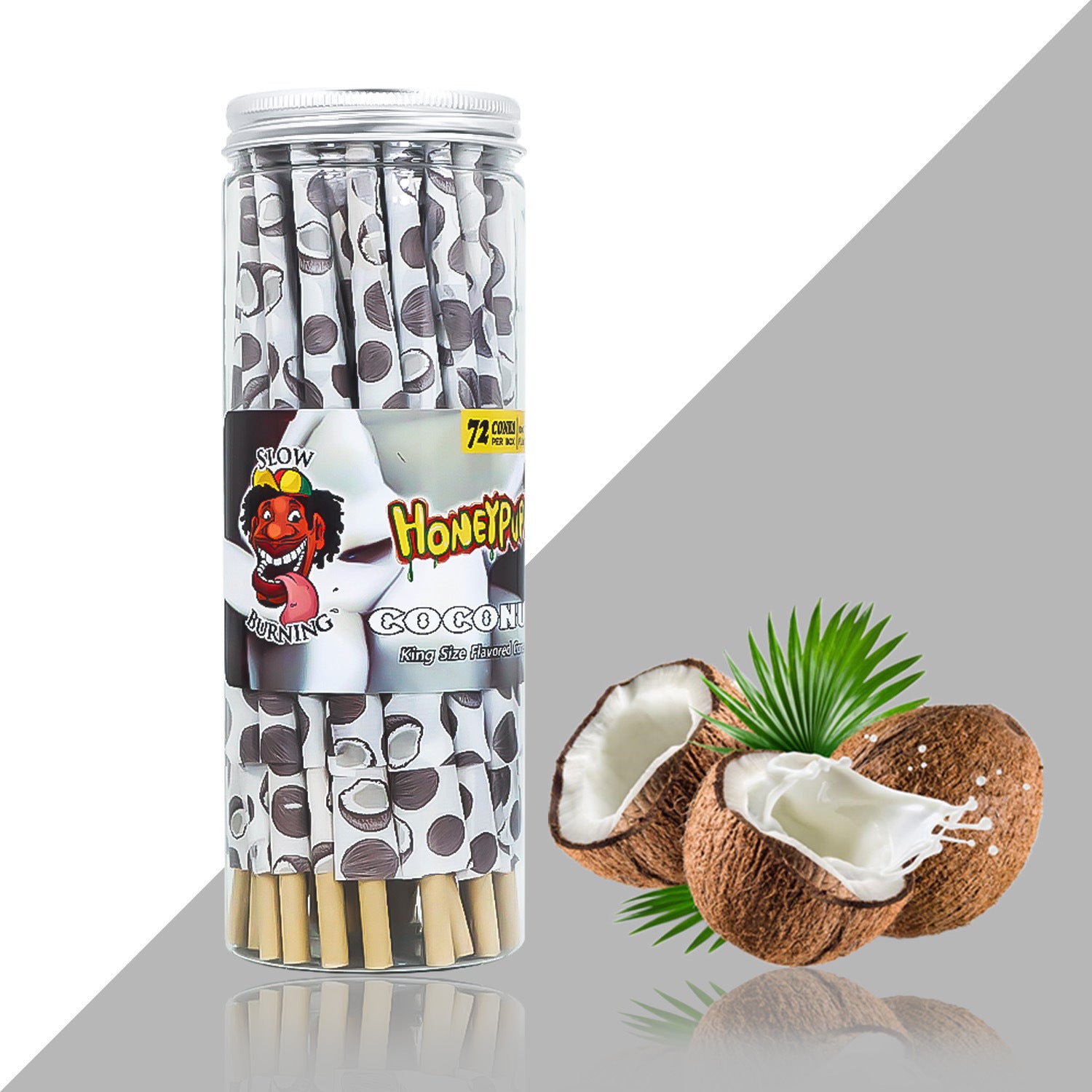 Cigarette roll paper fruit flavor horn tube 72 pack canned flavor paper