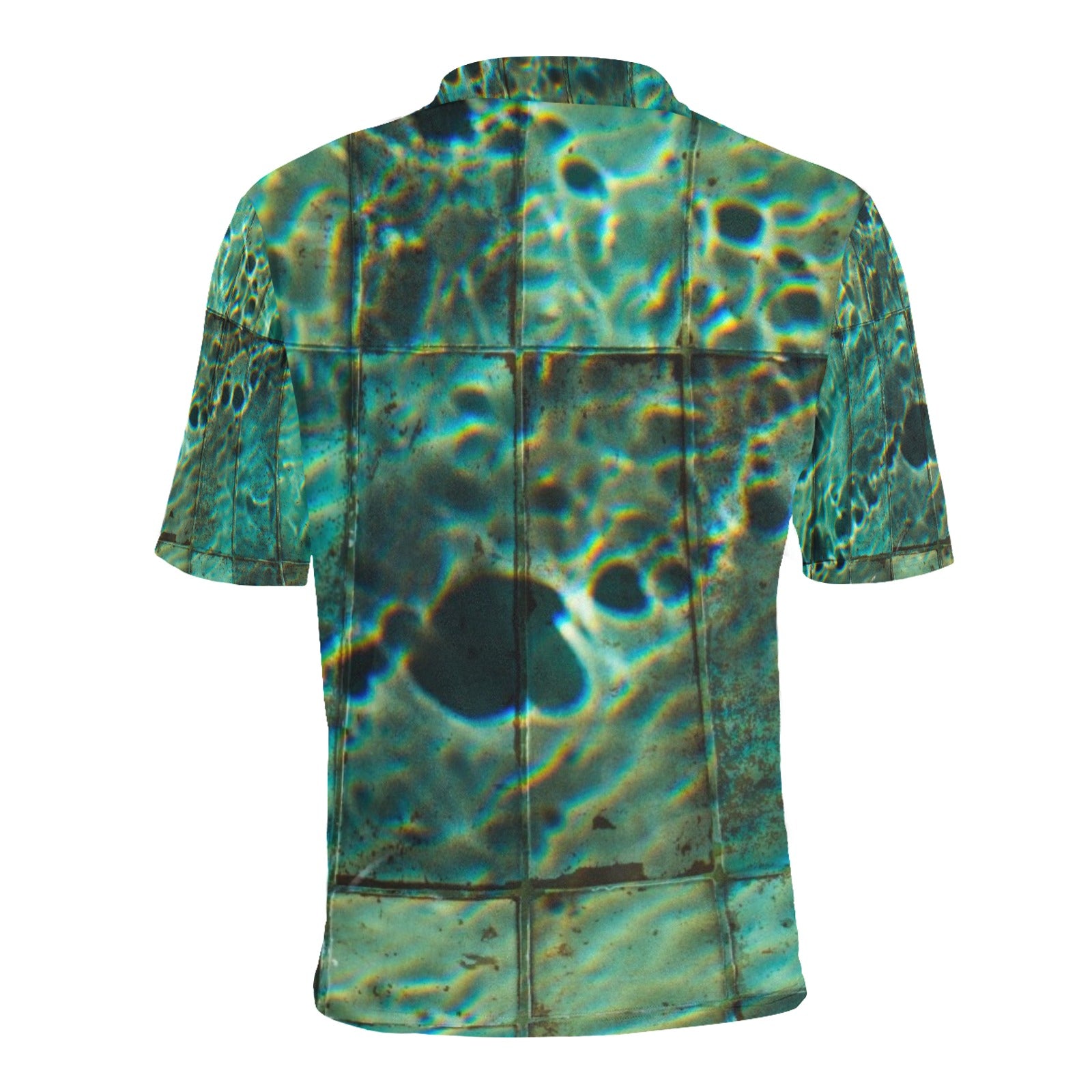 Men's All Over Print Polo Shirt (T55)