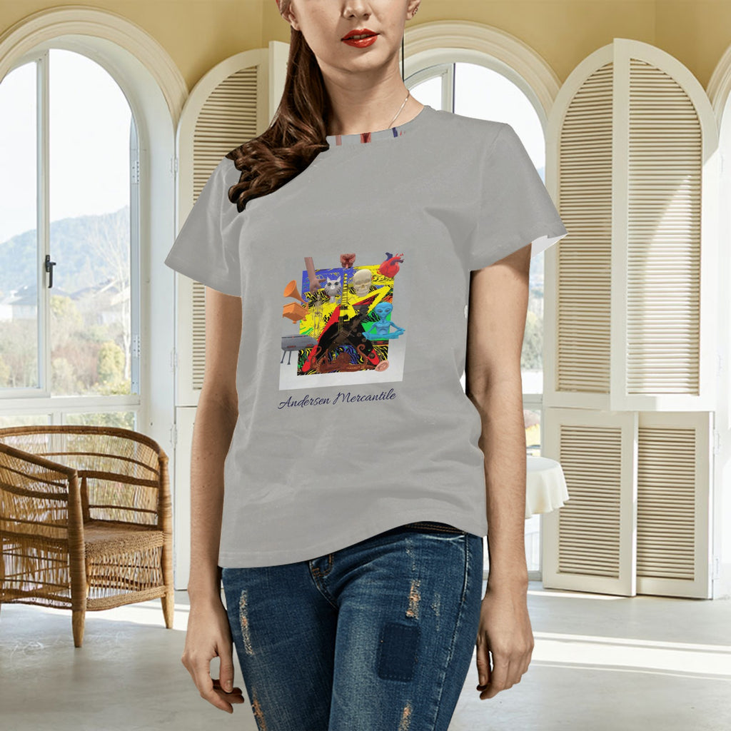 Women's All Over Print T-shirt  Made In Queen  Ships to USA Only