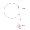 Suction cup cat toy stick that can be attached and held with steel wire multi head interchangeable cat toy and pet supplies