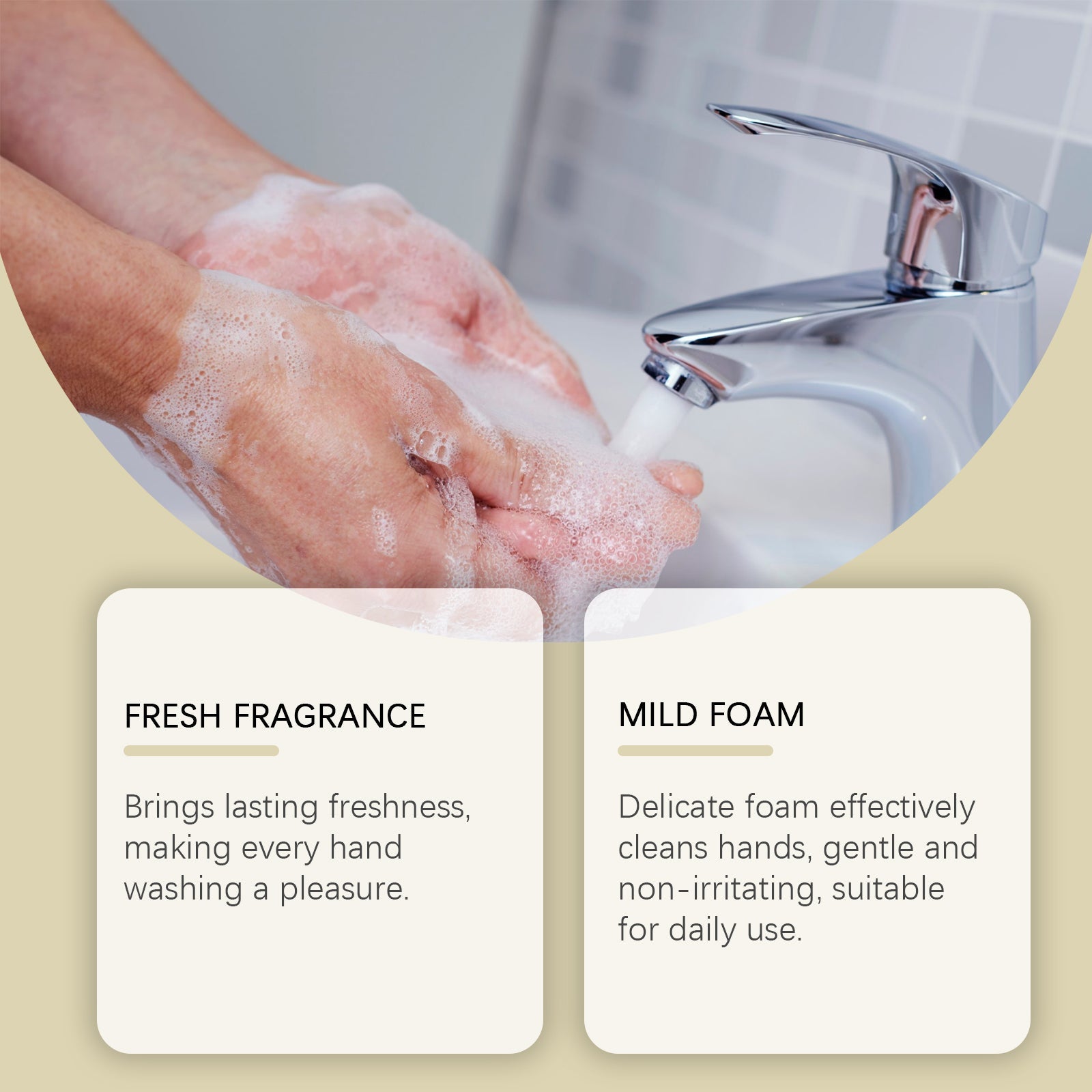 Foaming Hand Sanitizer (Blueberry Flavor) Gentle Cleansing, Soothing Decontamination, Moisturizing Care Hand Cleansing Foam