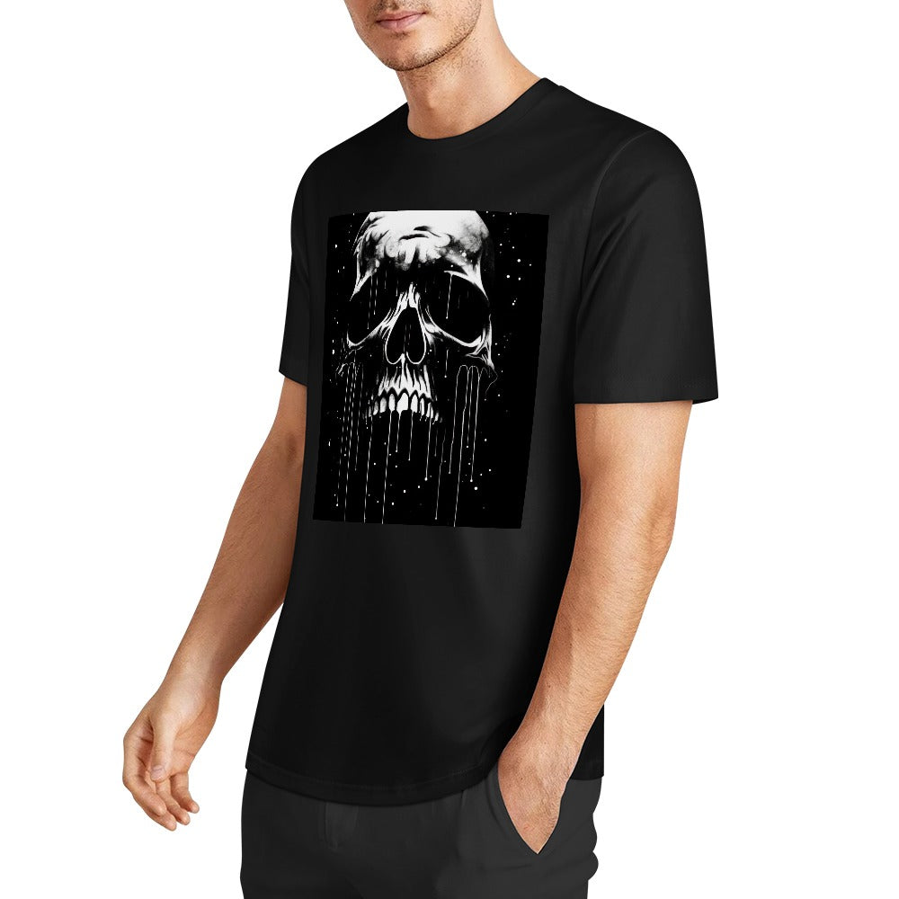New Pure cotton short sleeved T-shirt Front print Multiple colors