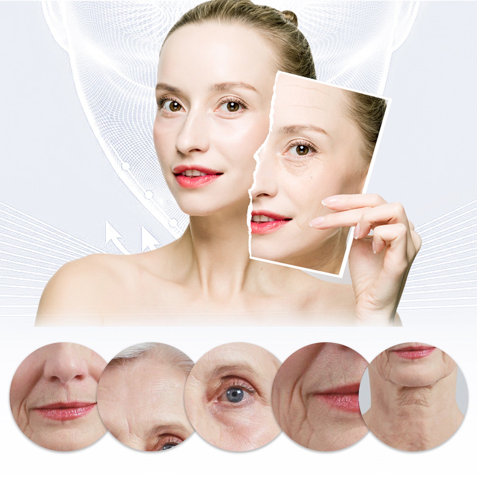 Highprime Collagen Film, Desalination Eye Fine Lines Crow's Feet Deep Black Rim Of The Eye Moist Firming Skin