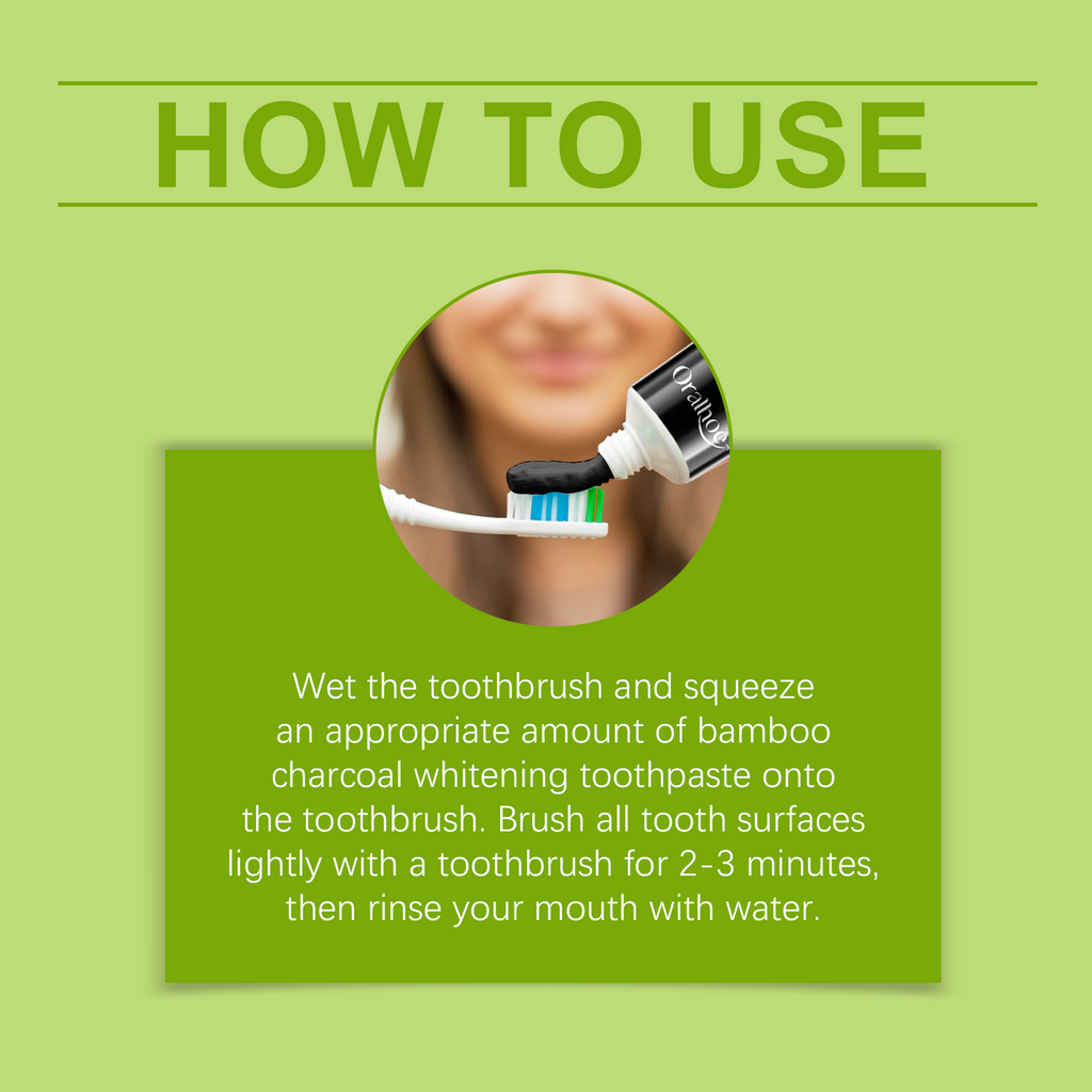 Bamboo Charcoal Toothpaste Freshen Breath, Brightening Teeth And Improving Yellow Tooth Stain Removal Toothpaste
