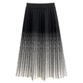 Gradient Knitted Half Skirt Body Women's Loose A-line Skirt