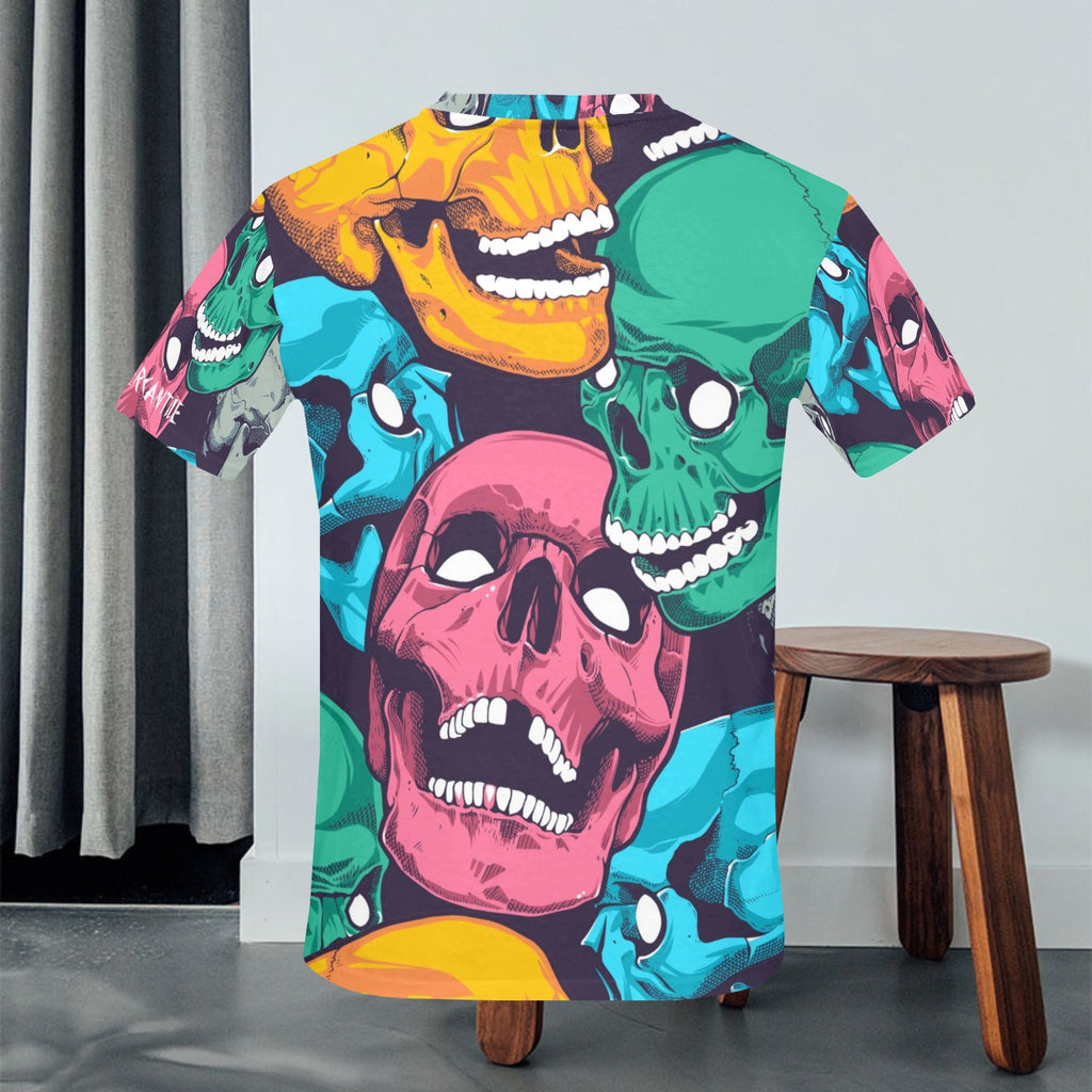 NEW Men's All Over Print Crew Neck T-Shirt Made in USA