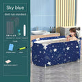 120CM Bathtubs Folding Bath Bucket Thicken Shower Barrel Adult IceTub Baby Swimming Pool Insulation Family Bathroom SPA Tub