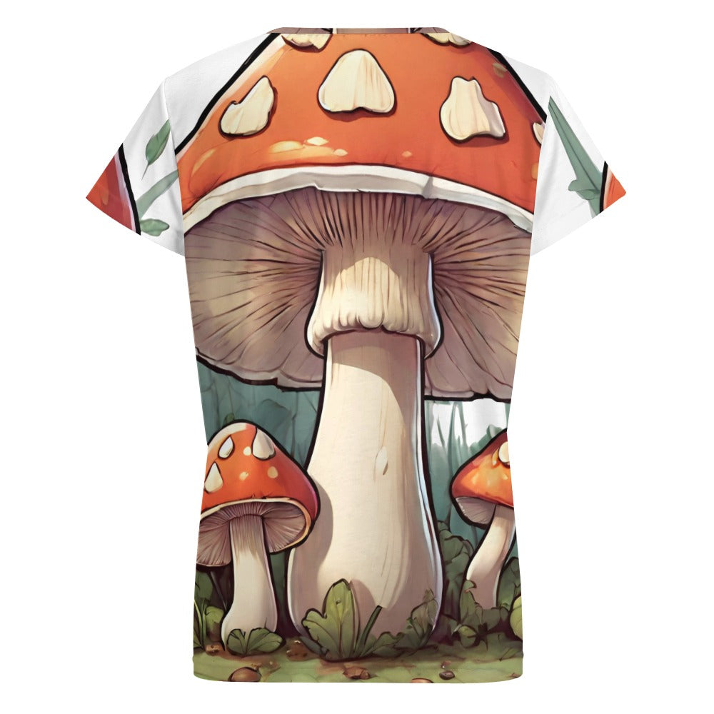 V-neck short sleeve T-shirt