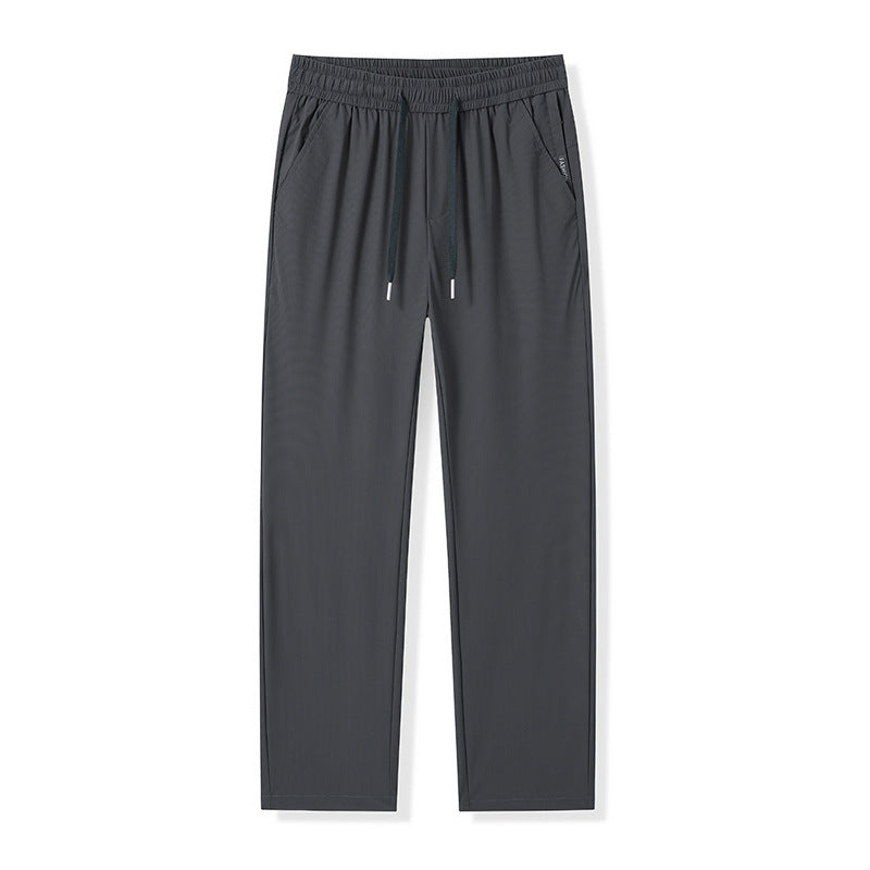 Men's Lightweight Four-Way Stretch Ice Silk Chino Pants