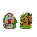 Fairy tale Door and Window Set Decoration Creative Resin Outdoor Garden Door and Window Decoration