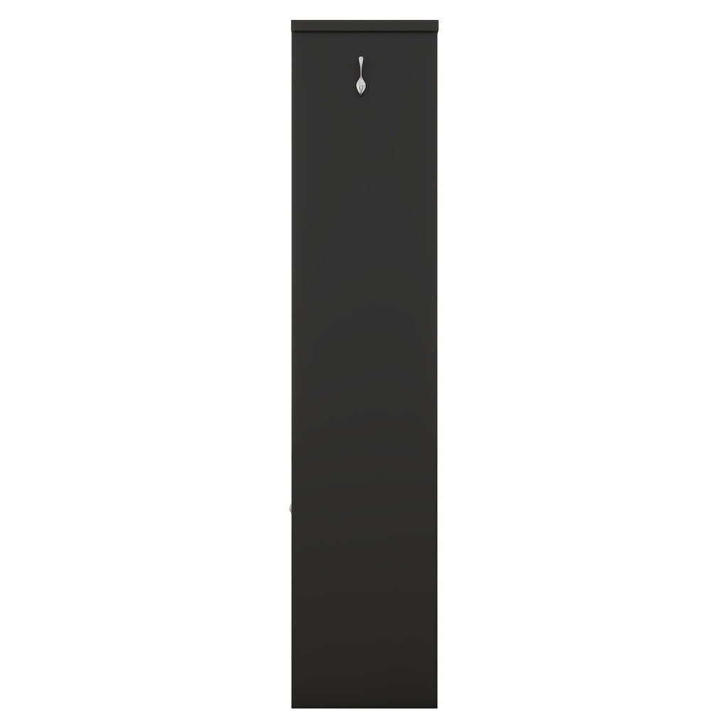 Multi-functional Hall Tree with Storage Shelves Drawers and Cabinet, Elegant Hallway Shoe Cabinet with Bench Modern Black