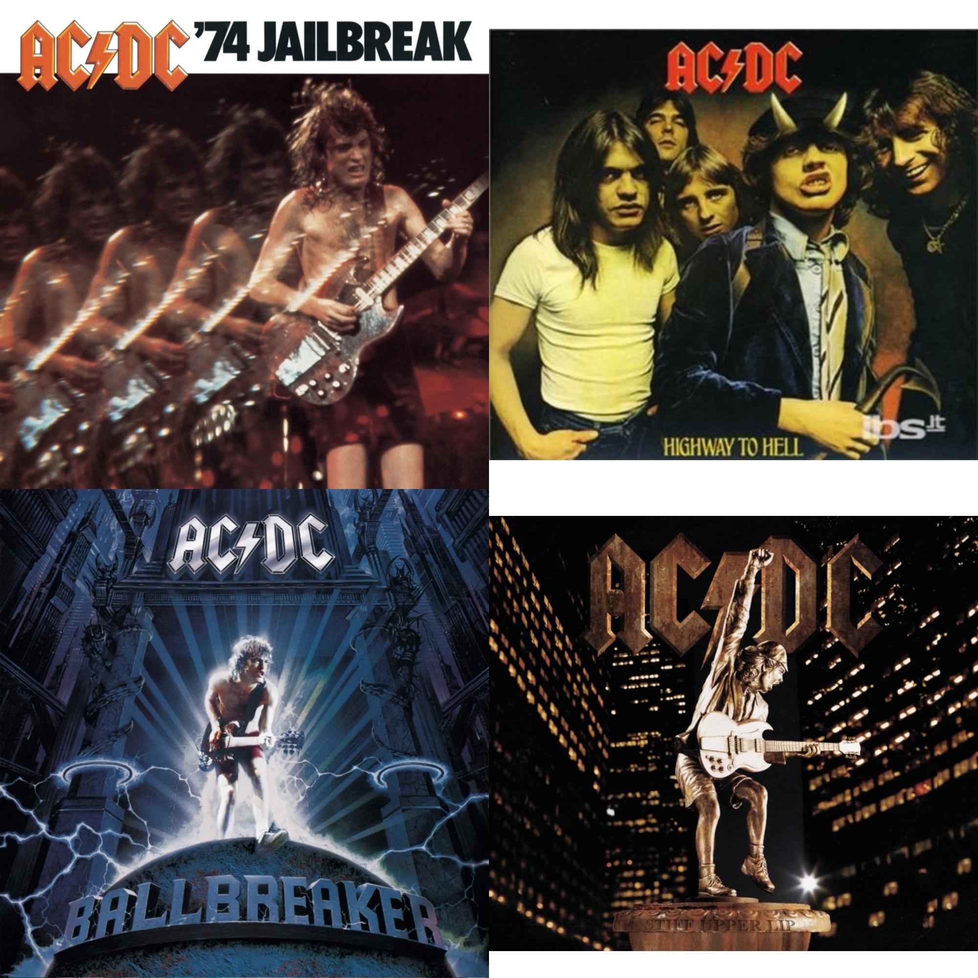 74 Jailbreak & Highway To Hell & Ballbreaker & Stiff Upper Lip