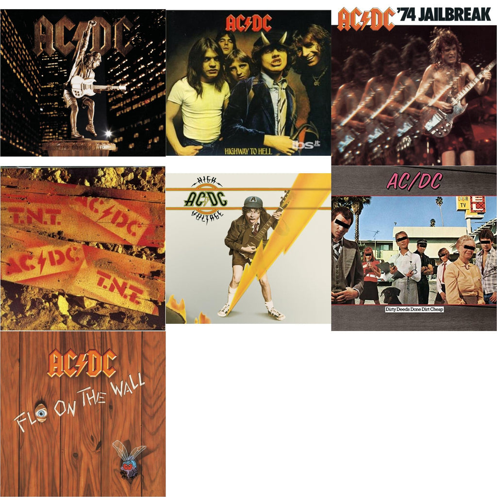 74 Jailbreak & High Voltage & Dirty Deeds Done Dirt Cheap & Highway To Hell & Tnt & Stiff Upper Lip & Fly On The Wall