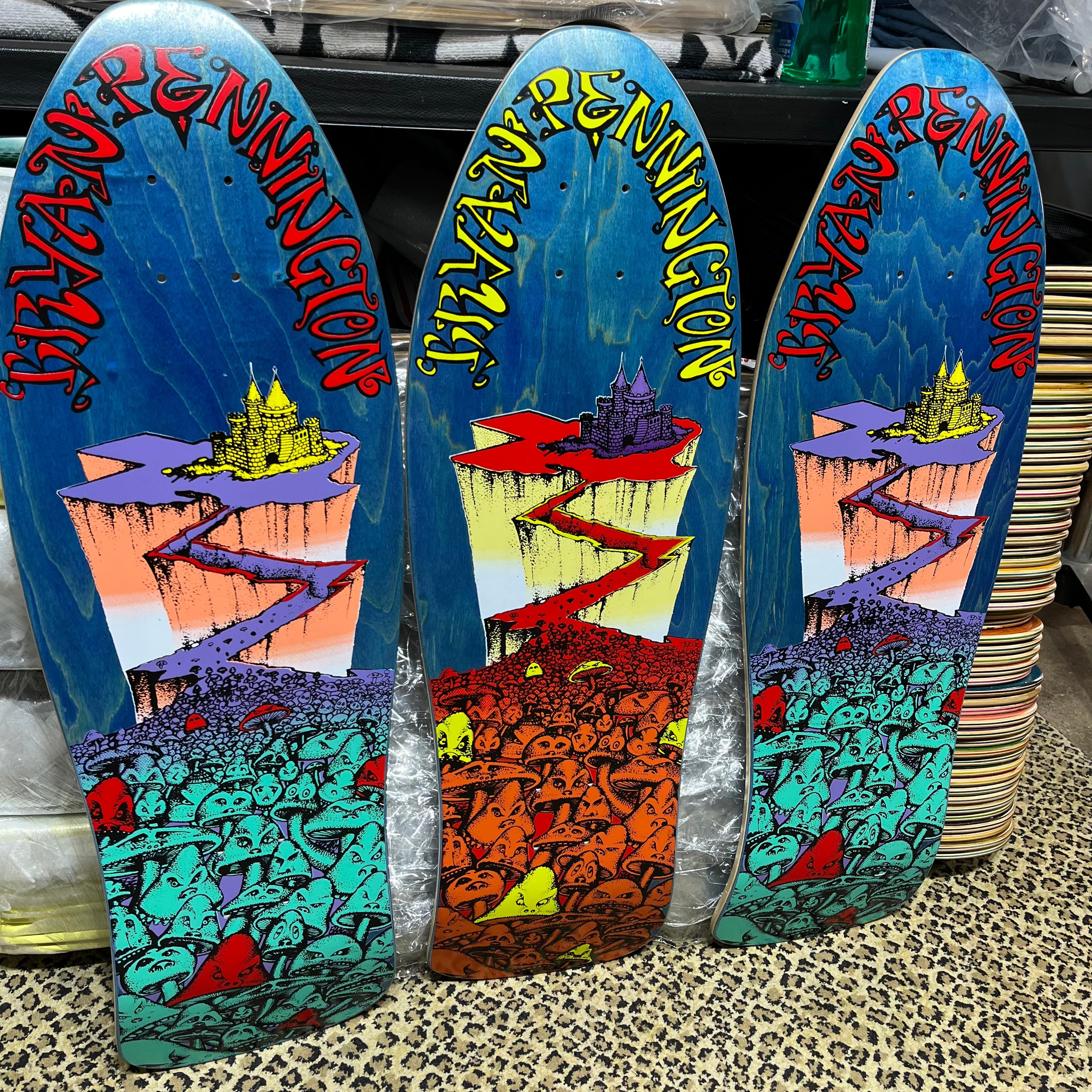 Bryan Pennington Marching Mushrooms "Rider" 9.5”x30” BBC Deck (PRE-ORDER, NOVEMBER)