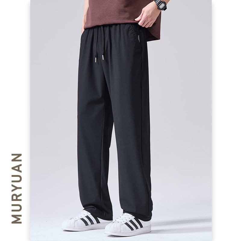 Men's Lightweight Four-Way Stretch Ice Silk Chino Pants