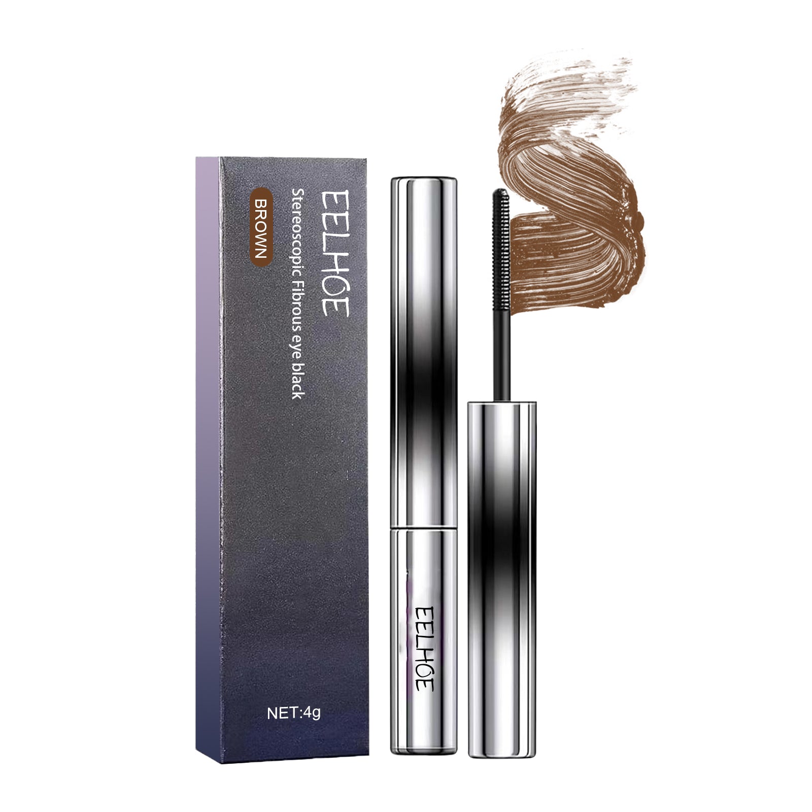 Curl Your Mascara, Eyelashes Black Beautiful Natural Thick Sweat-Proof, Not Smudgy, Not Makeup Off Slim Long