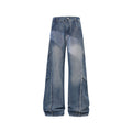 Denim Pants Men's Design Desert Style Flared Tapered Fit Casual Straight Leg Jeans