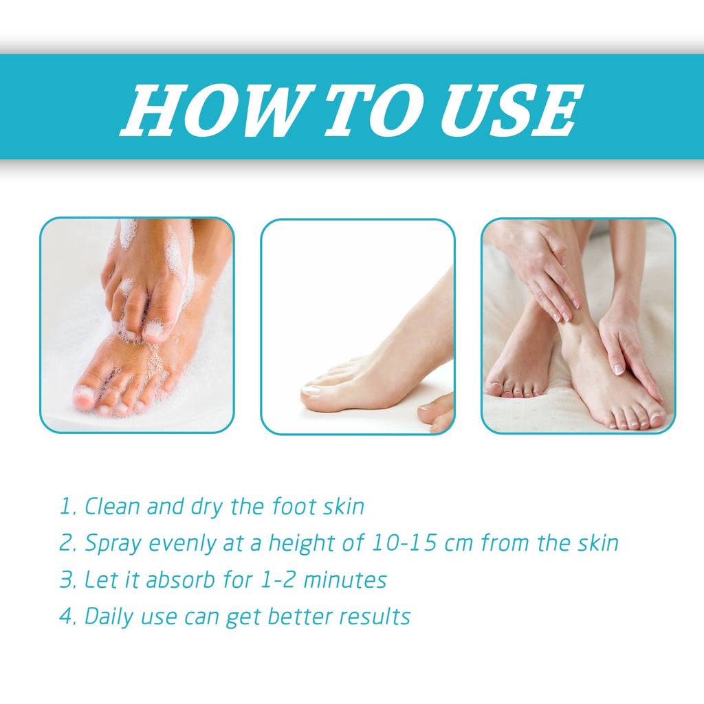 Foot Spray Foot Skin Moisturizing, Anti-Cracking, Deodorizing, Deodorizing And Repairing Nail Care Spray