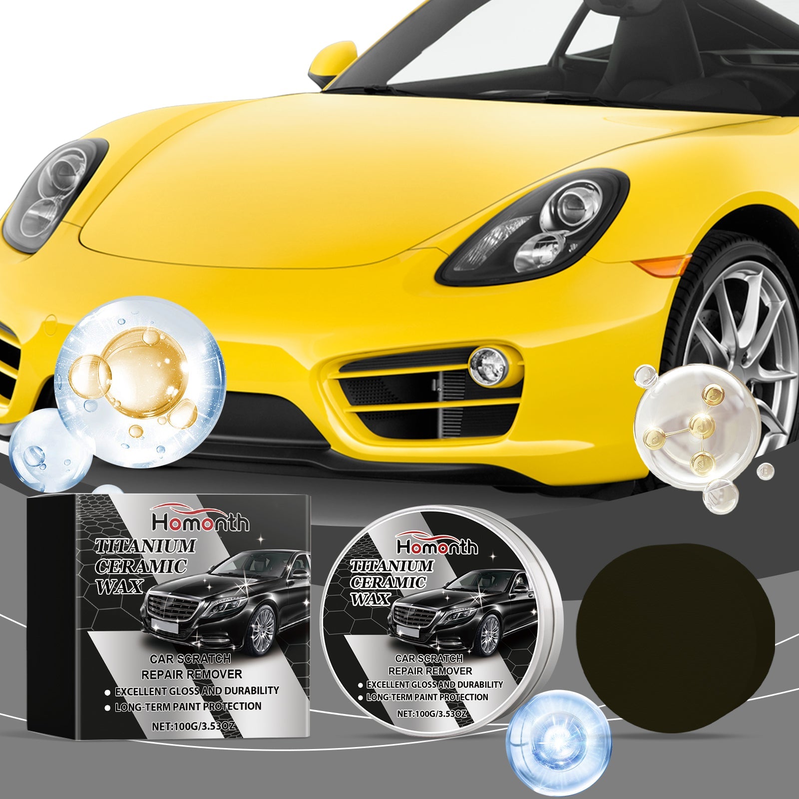 Car Care Polishing Cream Paint Scratch Repair Polishing Decontamination Reconditioning Care Cream