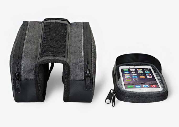 Sahoo 122007 Touch Screen Bike 6.5in Cell Mobile Phone Bag Front Frame Top Tube Cycling Pouch