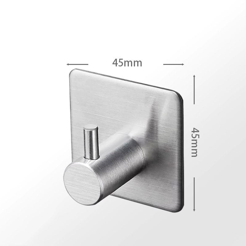 SUS304 Black Robe Hook Wall Hook Towel Hook for Bathroom Stainless Steel Coat Hook Rustproof Hook Hanger for Kitchen Hardware