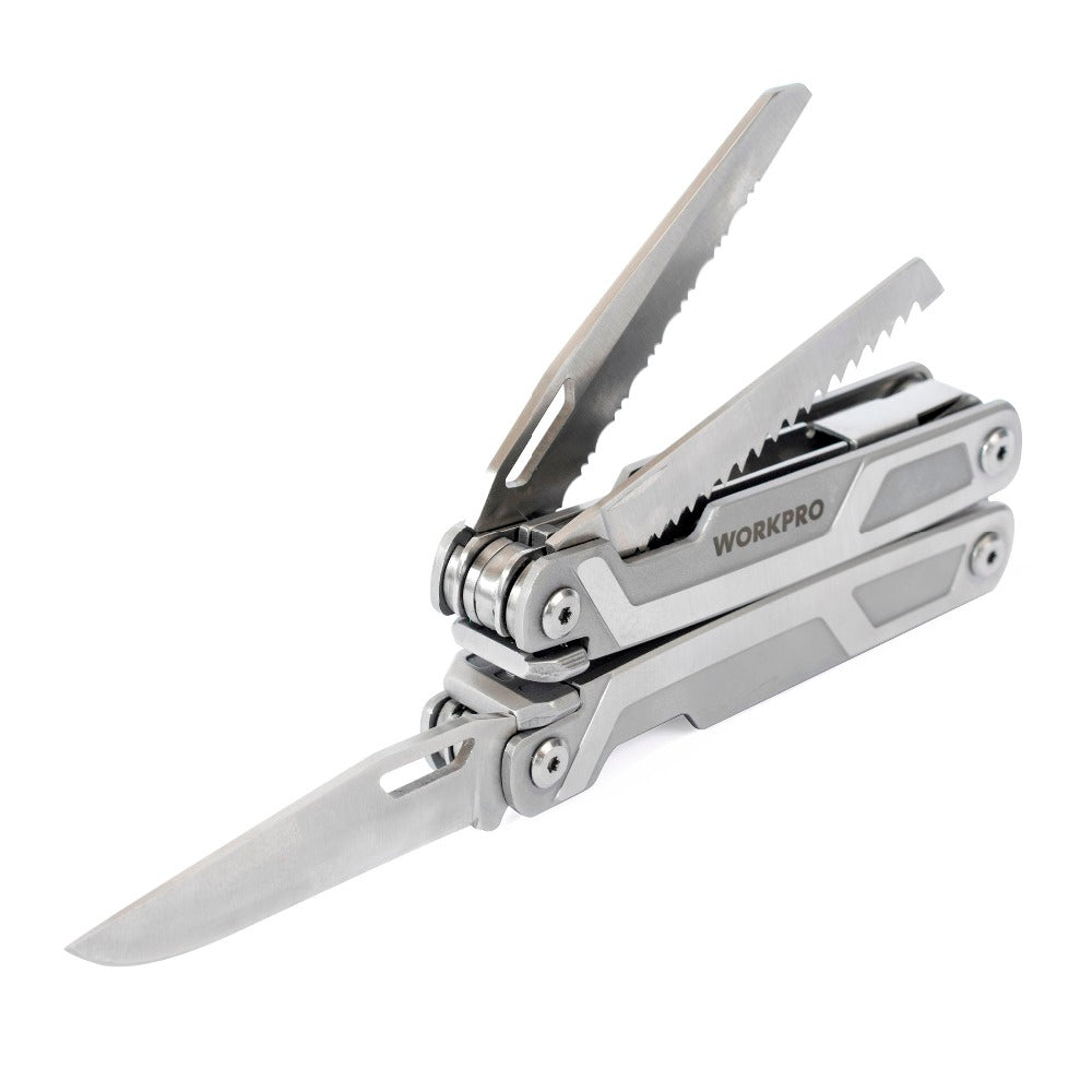 WORKPRO 16 in1 Multifunctional Plier Multi Tools Stainless Steel Plier Outdoor Camping Tool