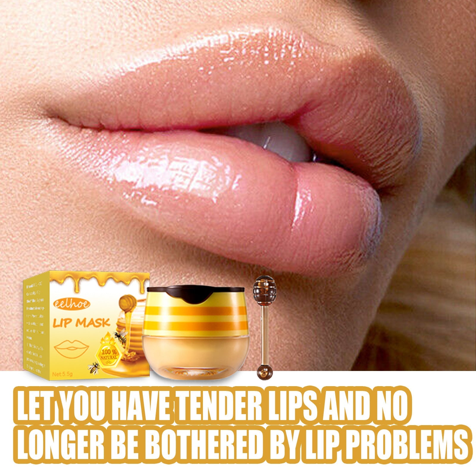 With Lip Brush Natural Honey Lip Film Desalinates Lip Lines Desalinates Lip Color Moisturizes And Moisturizes Lip Film Not Greasy And Easy To Absorb