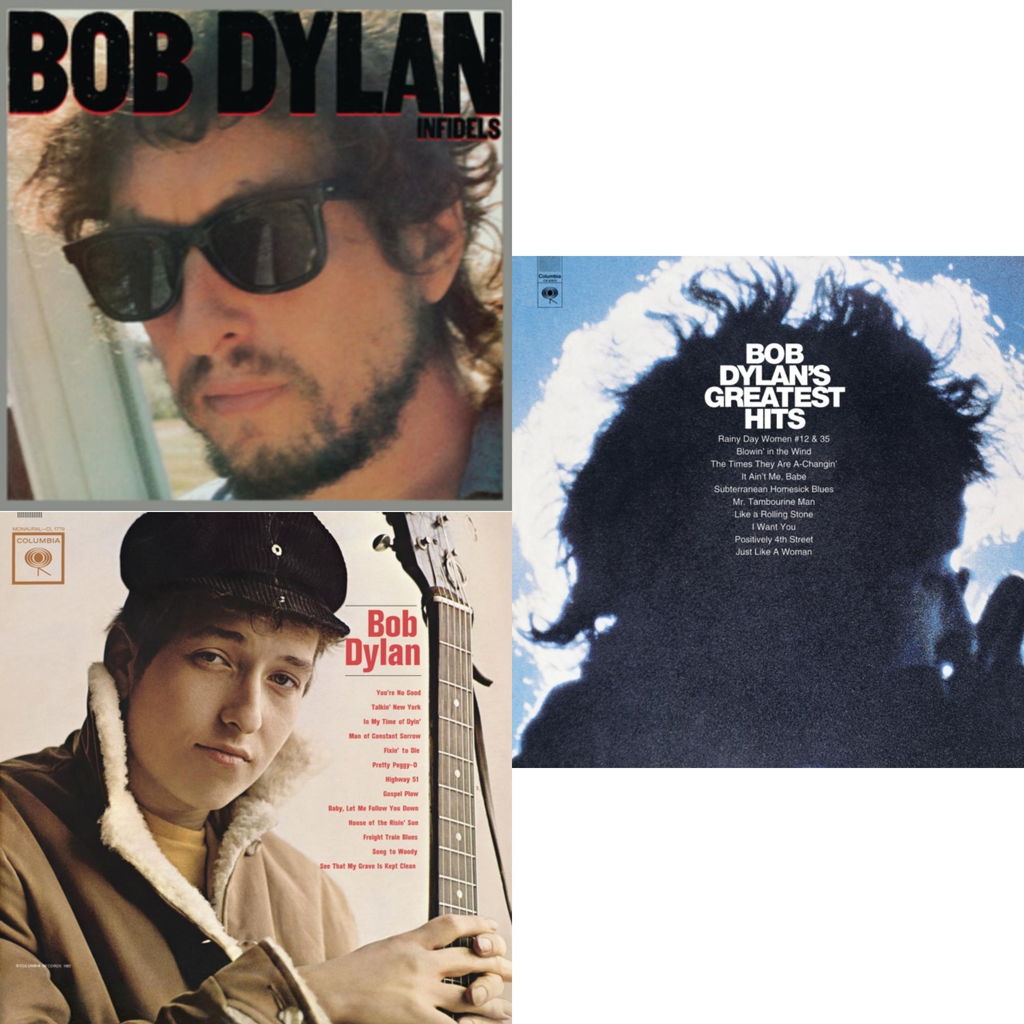 Infidels (150G/Dl Insert) & Bob Dylan (Mono) & Greatest Hits (150G/Dl Card)
