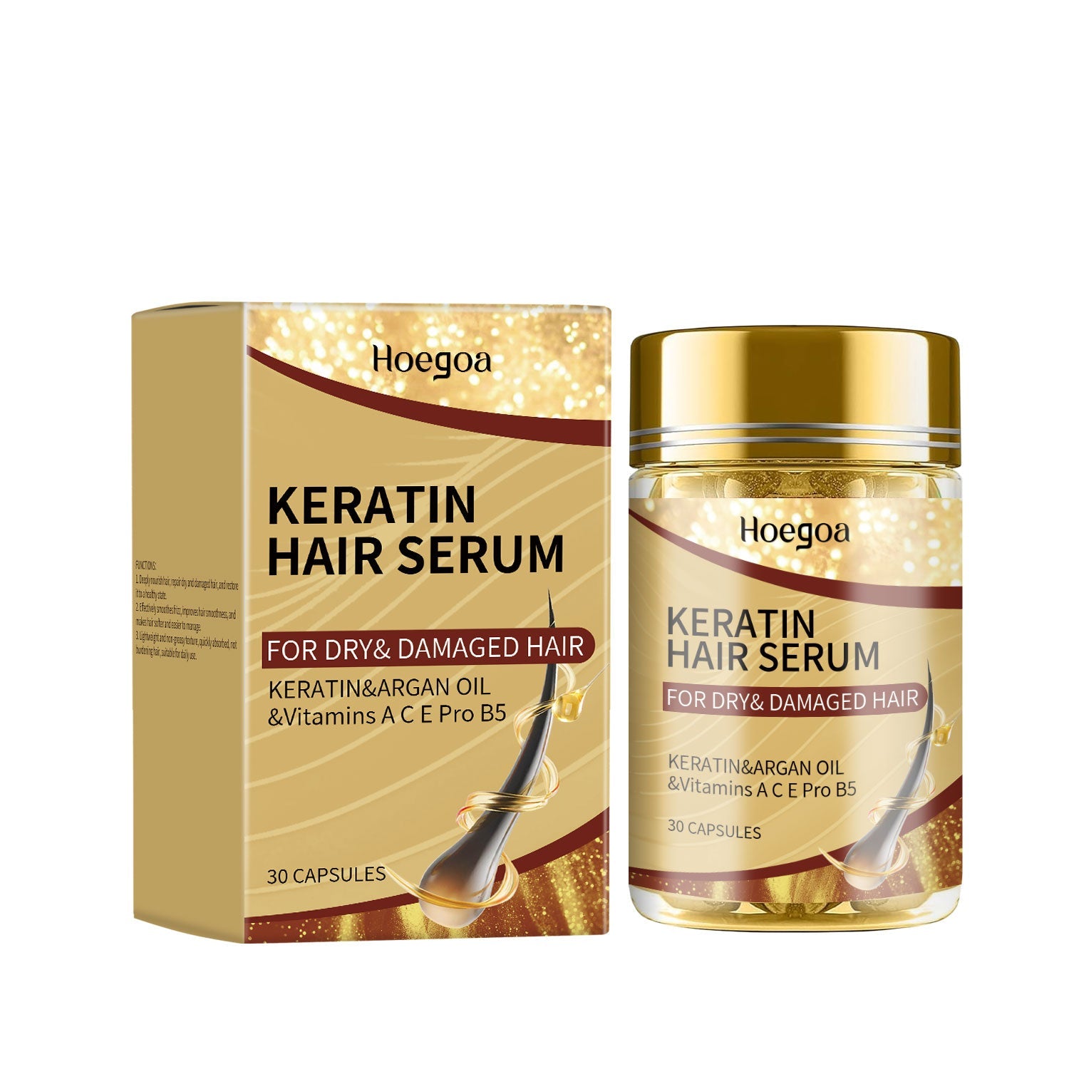 Argan Hair Care Oil Repair Dry Split Hair, Smooth And Glossy Hair Care Oil