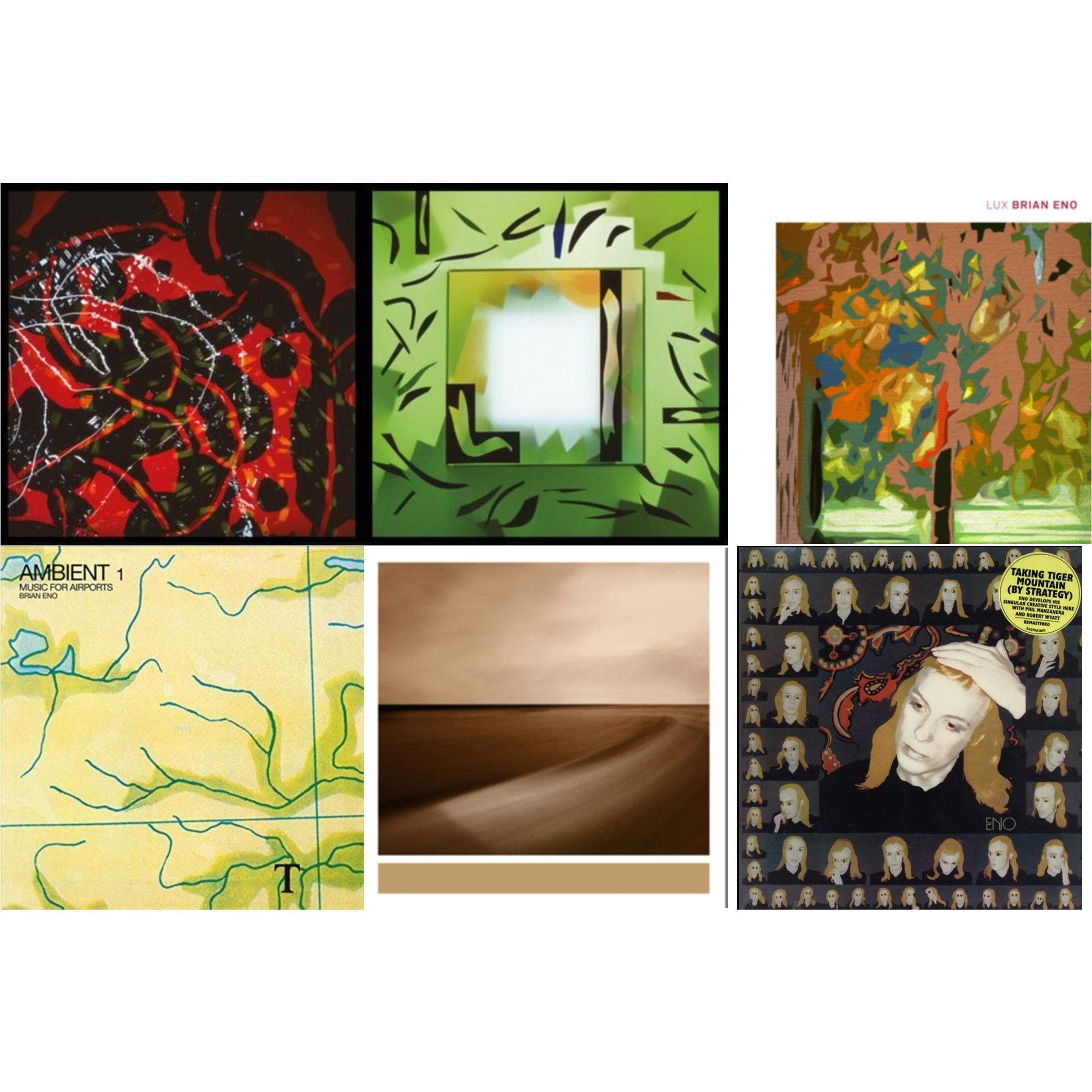 Taking Tiger Mountain (By Strategy) (140G/2017 Master) & Ambient 1: Music For Airports & Lux (2LP/Gatefold/Dl) & Nerve Net (2LP/Gatefold/Dl) & Shutov Assembly (2LP/Gatefold/Dl) & Small Craft On A Milk Sea (2LP/Dl Card)